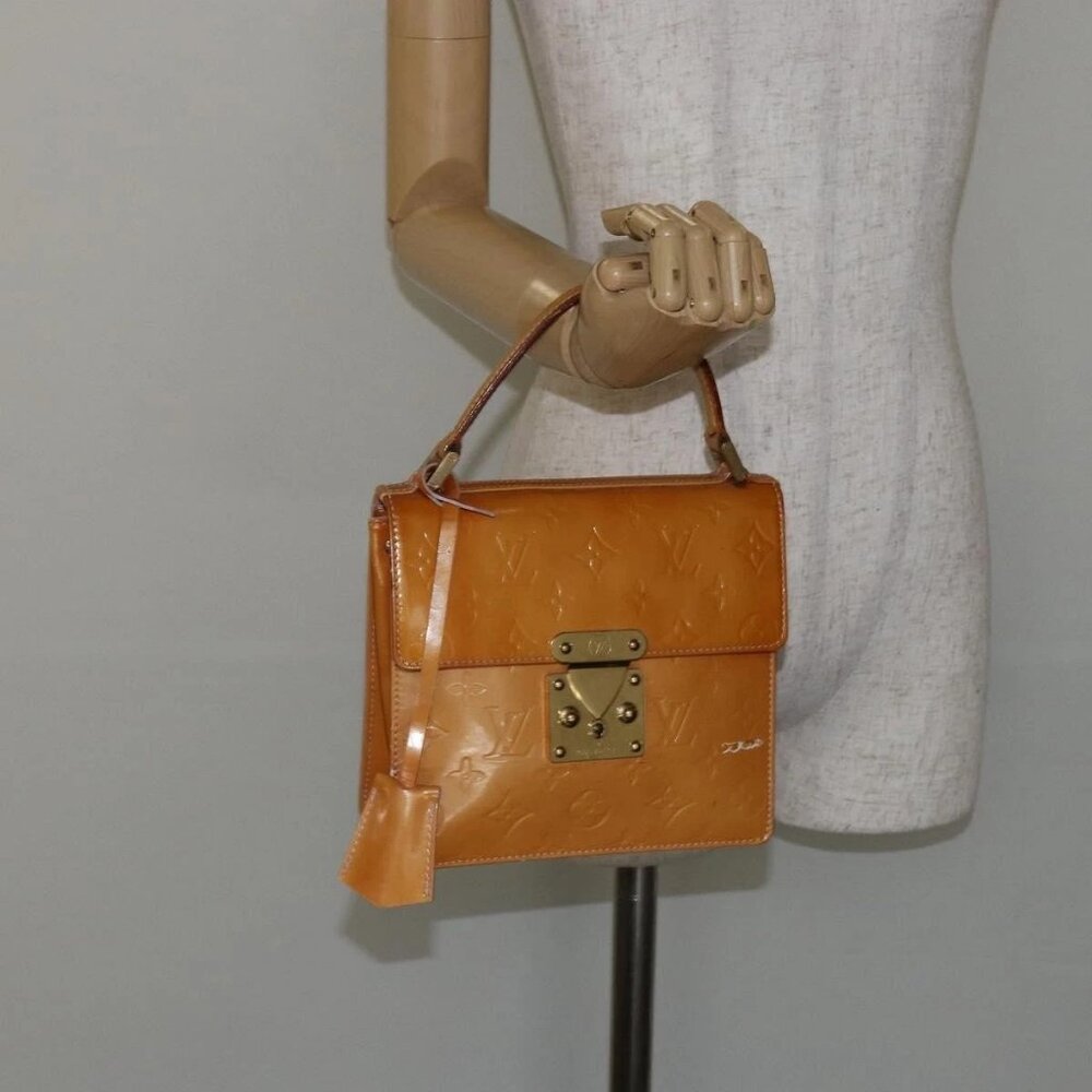 LOUIS VUITTON Monogram Vernis Spring street Hand Bag Pink - Picture 1 of 15